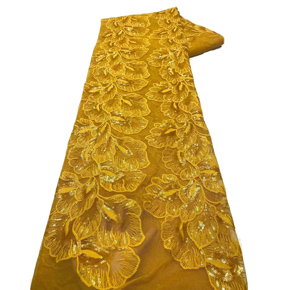 Новейшая белая африканская французская сетчатая кружевная ткань с