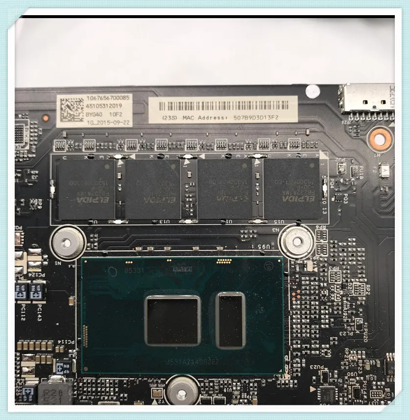 NM-A411 Mainboard For Lenovo YOGA 900-13ISK Laptop Motherboard BYG40 5B20K48454 W/SR2EZ I7-6500U CPU 16GB 100% Full Working Well |