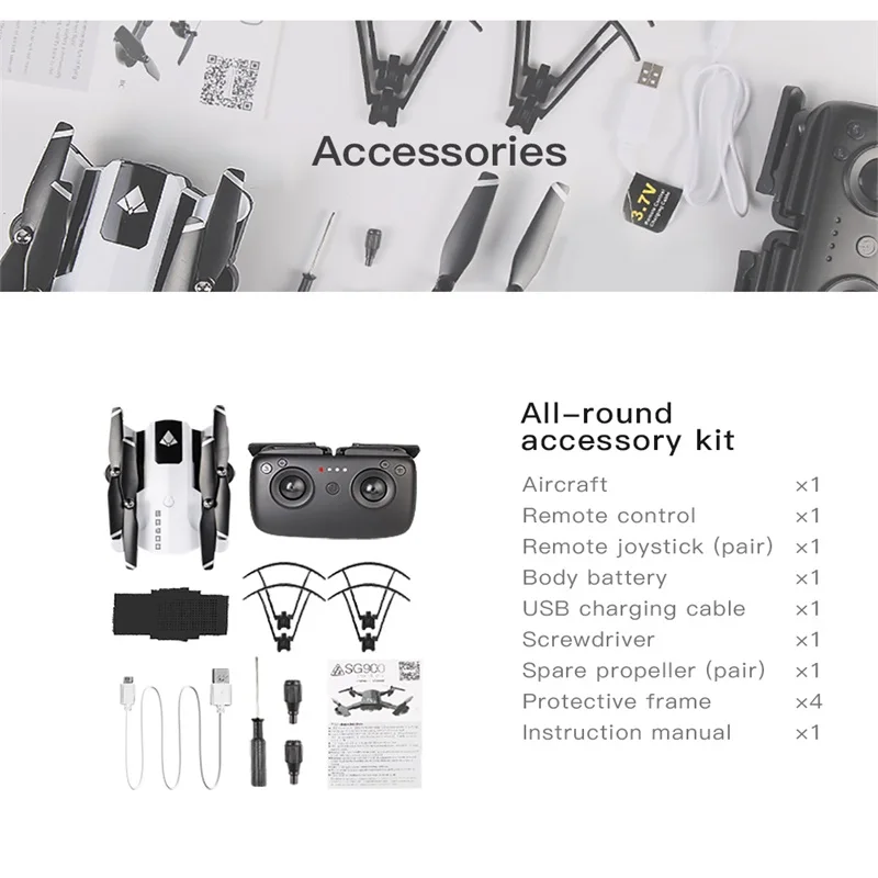 

SG900 Folding Drones Optical Flow RC Drone GPS 1080P HD WIFI Camera Photography PRO Quadcopter FPV Professional Helicopter Toys