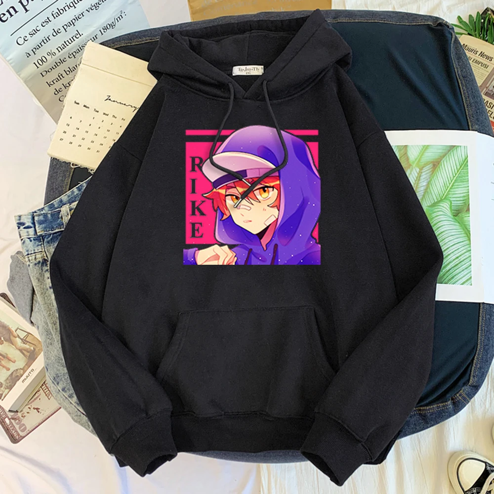 

Hoodies Womans Anime Boy Cartoons Anime Characters Printing Sweatshirts Womens Big Size Loose Kawaii Soft Cosy All-Match Moletom