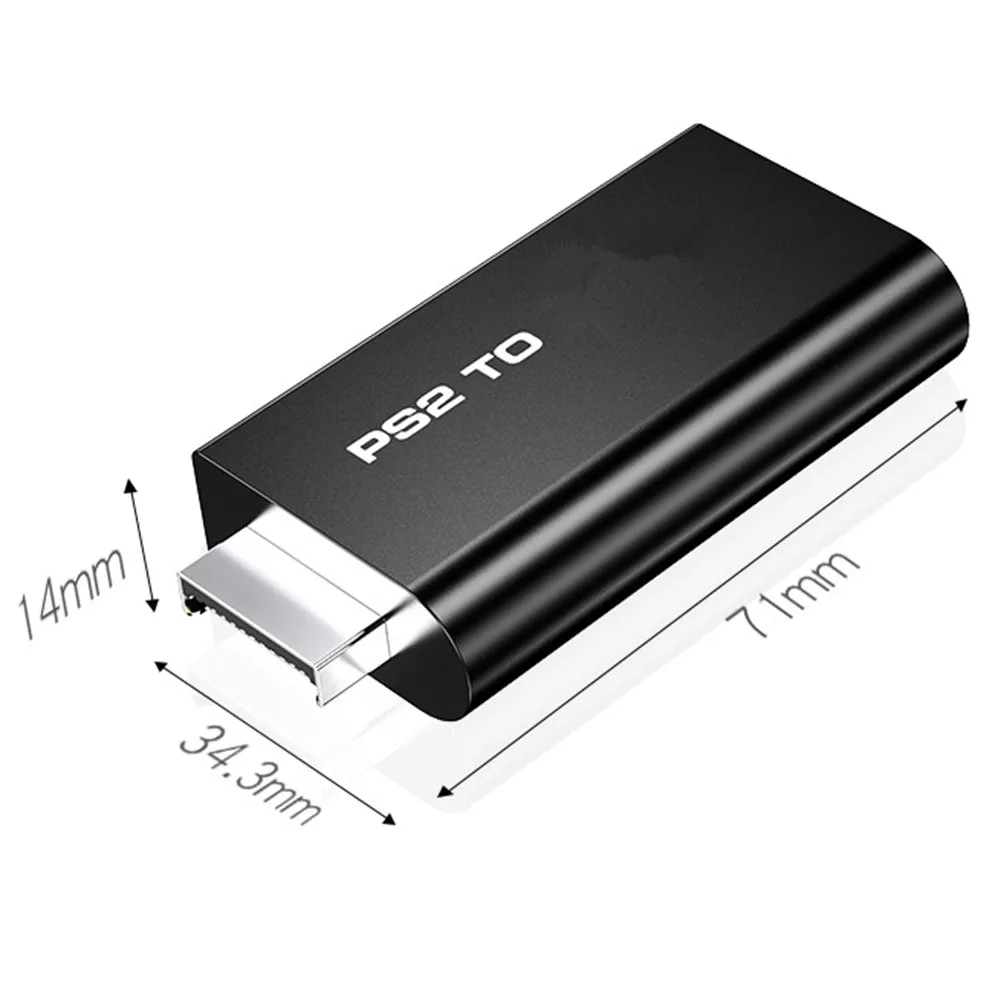 Portable for For PS2 to HDMI-compatible Audio Video Converter Adapter with 3.5mm Output Plug And Play Parts High quality | Электроника
