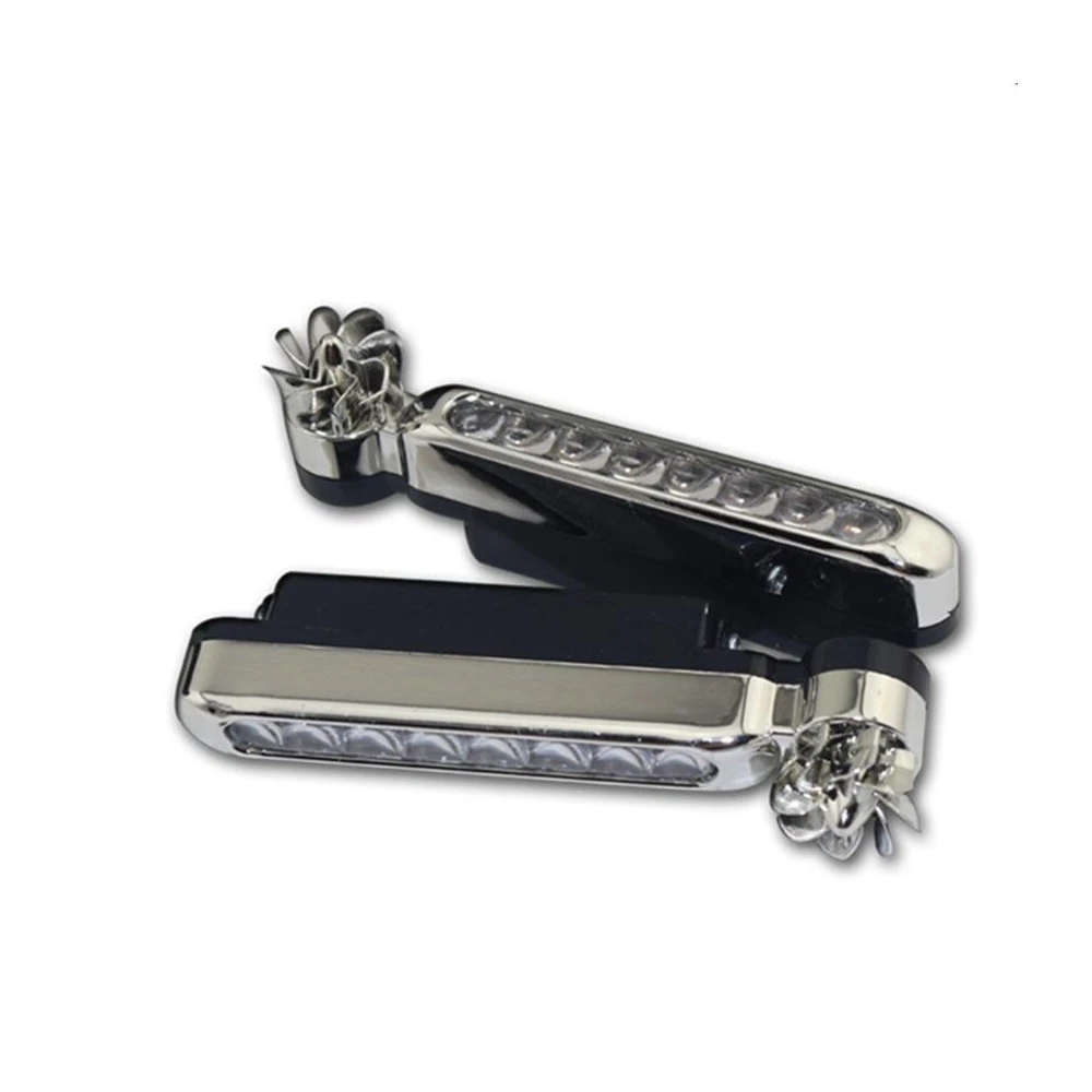 2 шт. ветряные 8 светодиодных универсальных дневных ходовых огней передний гриль