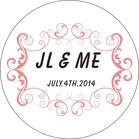 New Paper Custom Sticker for Wedding / Party Round Shape 3cm | Дом и сад