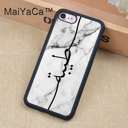 2855 Чехол MaiYaCa с изображением серого мрамора в арабском стиле на заказ для iphone XR XS MAX 11 Pro MAX X 6 6S 7 8 Plus 5S задняя крышка - Цвет: 2855