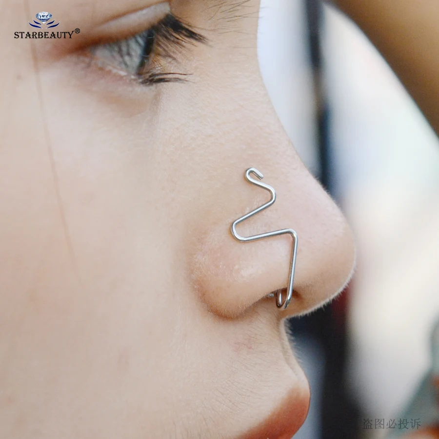 Starbeauty 2 шт. 20G Новая женская одежда для девушек со змеиным рисунком фальшивый нос