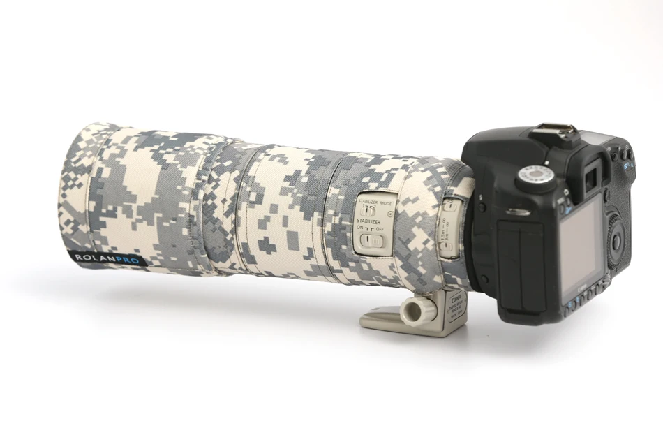 Камуфляжный водонепроницаемый чехол ROLANPRO для объектива Canon EF 300 мм F/4 L IS USM|lens