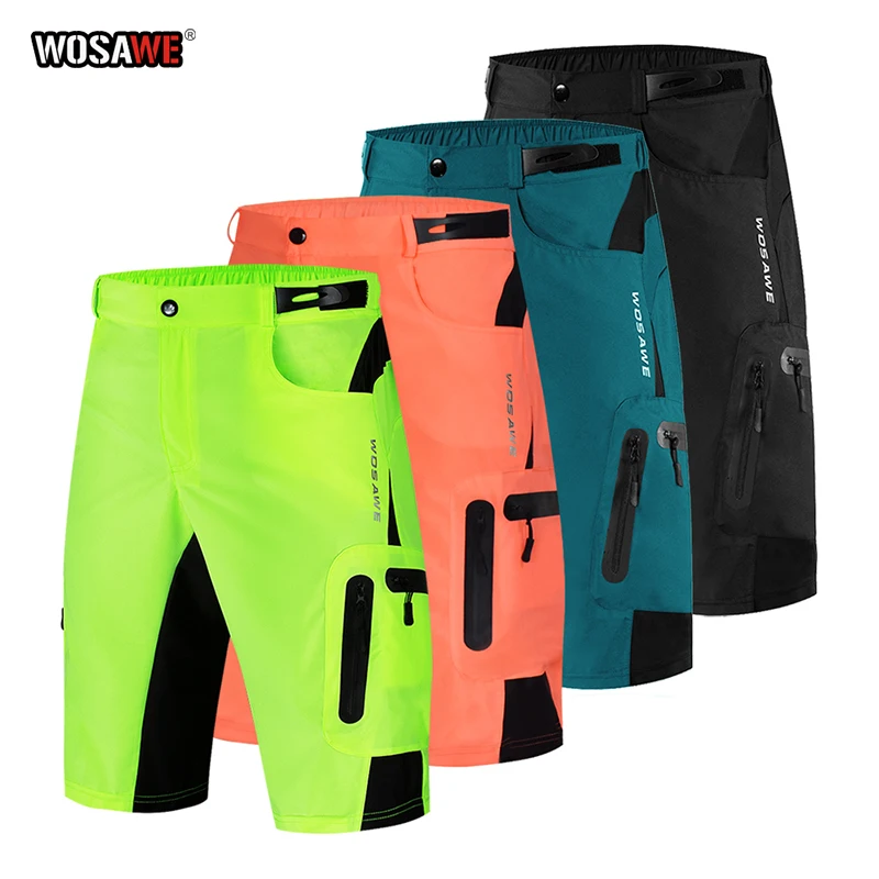 WOSAWE Motocross Pants Reflective MTB BMX Mountain Bike Racing Downhill Motorcycle Shorts Outdoor Summer Sweatpants