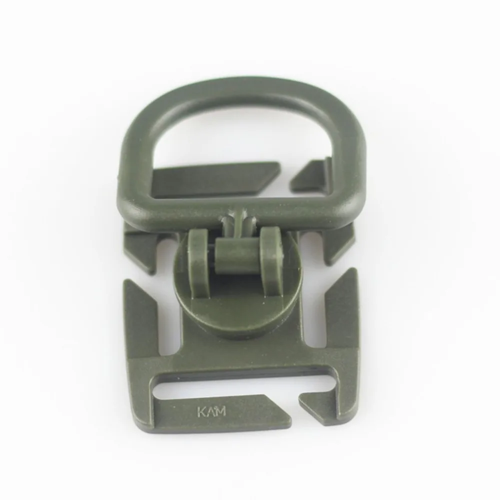 Армейский Зеленый Поворотный D кольцо клип molle зажим для лямки тактический рюкзак