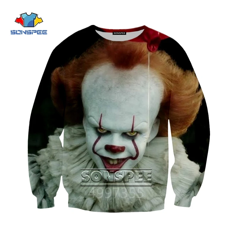SONSPEE Stephen King's It clown Harajuku/футболка с 3d принтом для мальчиков и девочек