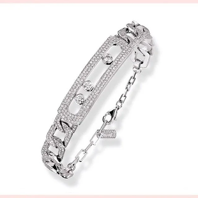 Роскошный Открытый браслет jankelly для женщин ювелирные изделия свадьбы помолвки
