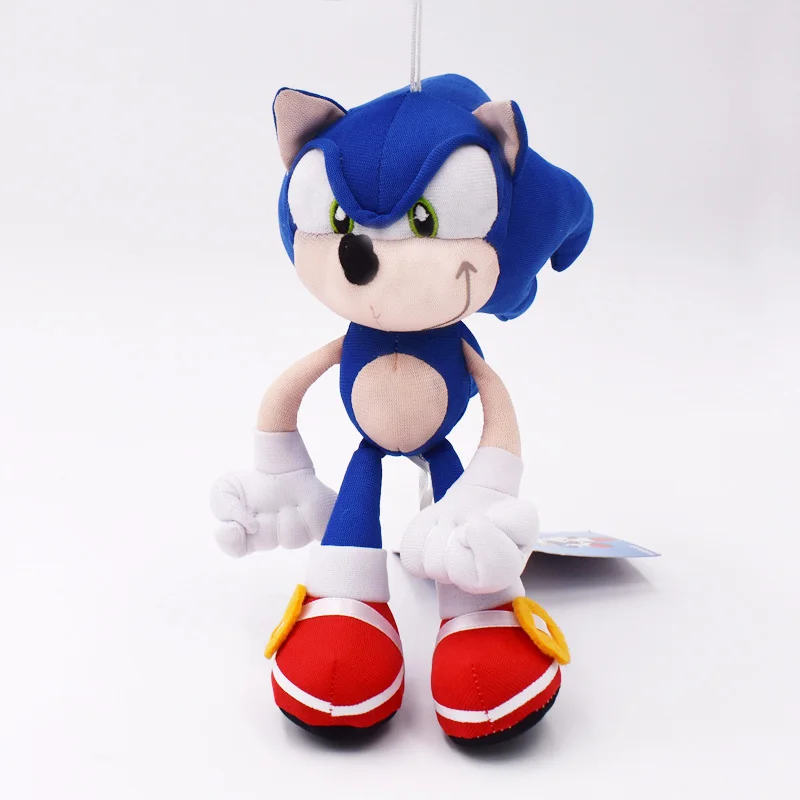 

anime 30cm Sonic Plush Doll Toys Cartoon PP Cotton Black Blue Shadow Sonic Plush Soft Stuffed Toys for Kids Birthday Gifts