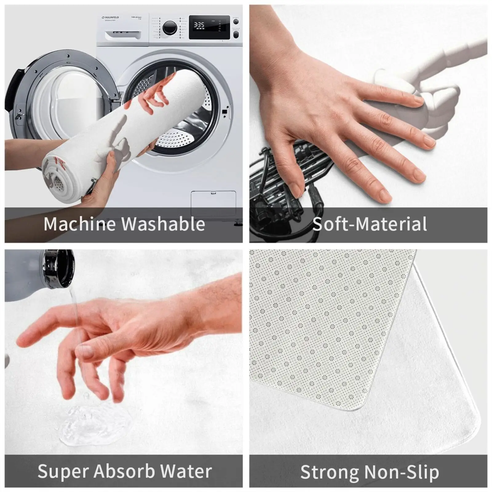 Мягкий Нескользящий Коврик для коврового покрытия с искусственным интеллектом |