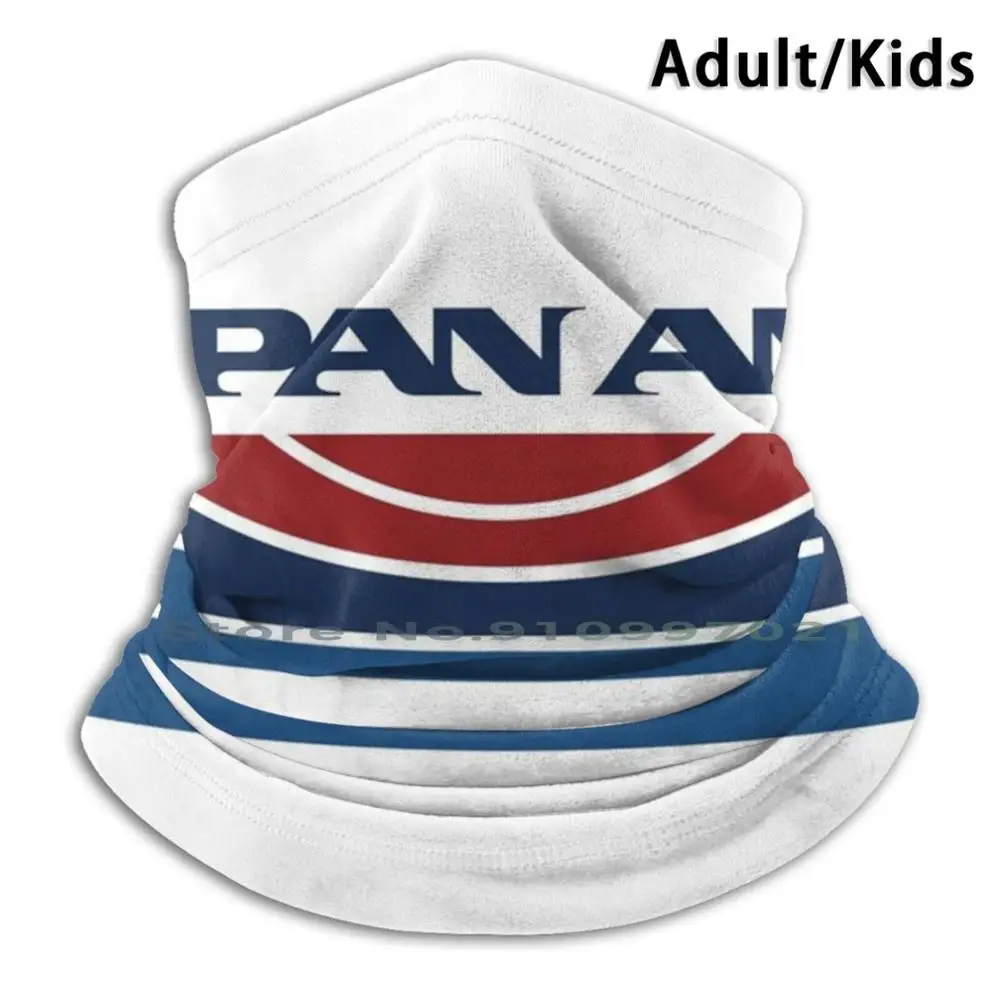 

Шарф-маска с полосками и логотипом Pan Am