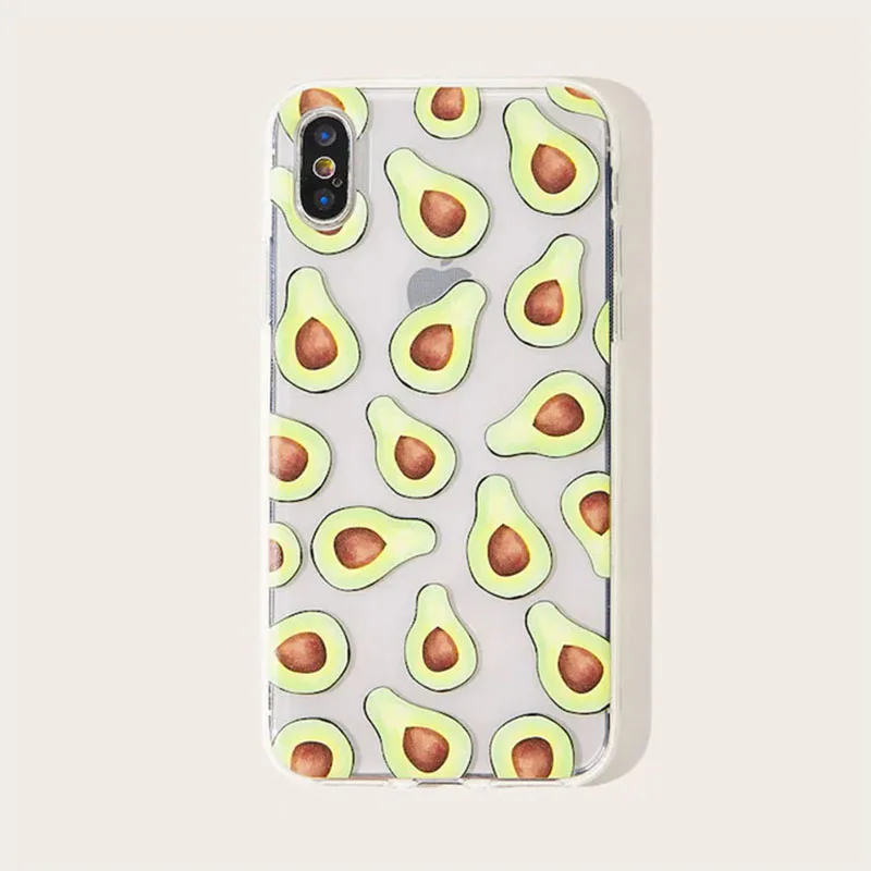 

Avocado Color Tpu Phone Soft Shell For iPhone 11 Pro Max 6 6s 7 8 Plus X XR XS Max Phone case