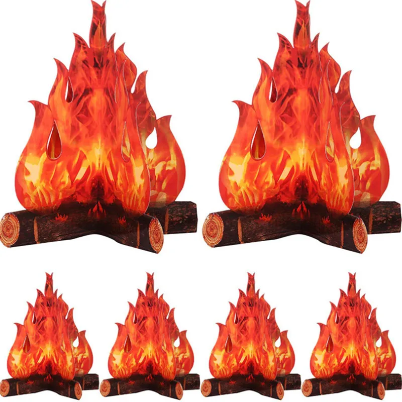 2021 бумажные поддельные огни на Хэллоуин реквизит для фотографий