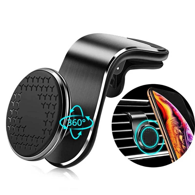 

360 Magnetic Universal Car Phone Holder Air Vent Magnet Mount Mobile Phone Stand for iPhone Huawei P30 Pro Lite Samsung