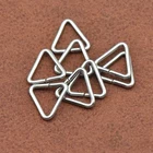 Разрезные кольца для изготовления ювелирных изделий, треугольные, из нержавеющей стали, 100 шт.лот