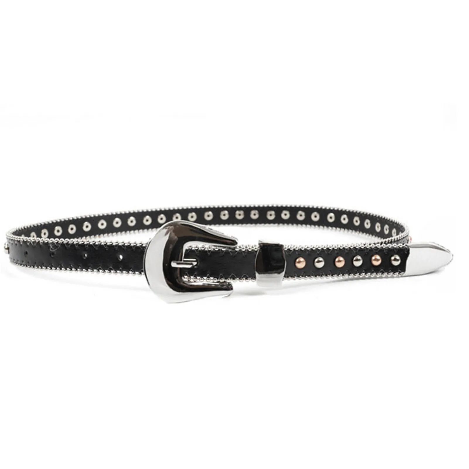 

Belts with Retro Flower Printings High Quality Leather Pin Buckle Belts for Women MAEA99