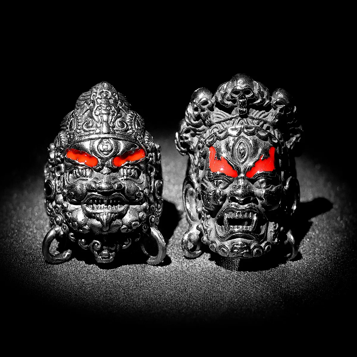 Мужские кольца из нержавеющей стали в стиле панк тибетский буддизм Раша Будда