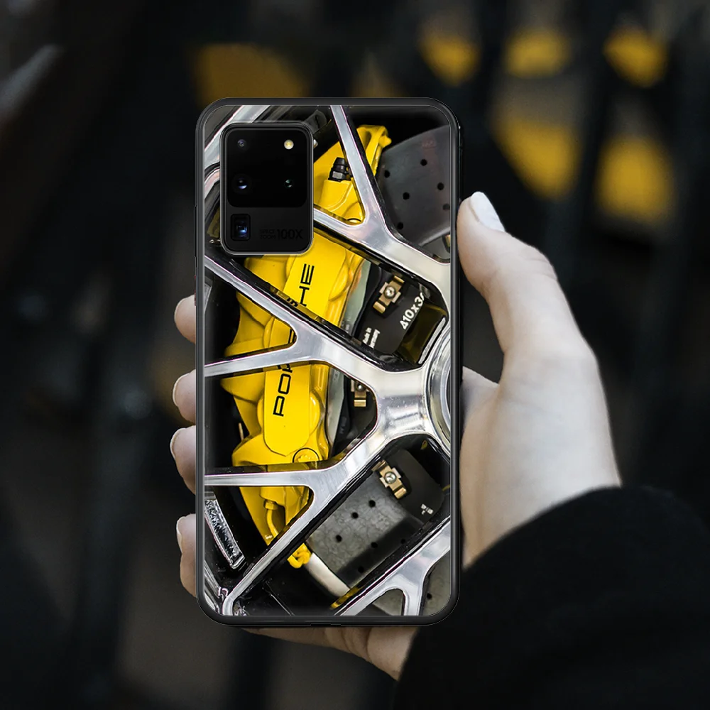 

Motorsport Amge Tire Car Phone Case cover hull For SamSung Galaxy S 5 6 7 8 9 10 20 Edge Plus E Lite Ultra black back luxury