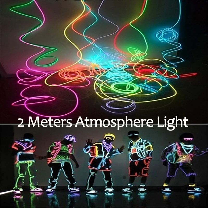 Неоновые светодиодные ленты для освещения салона автомобиля оссветильник