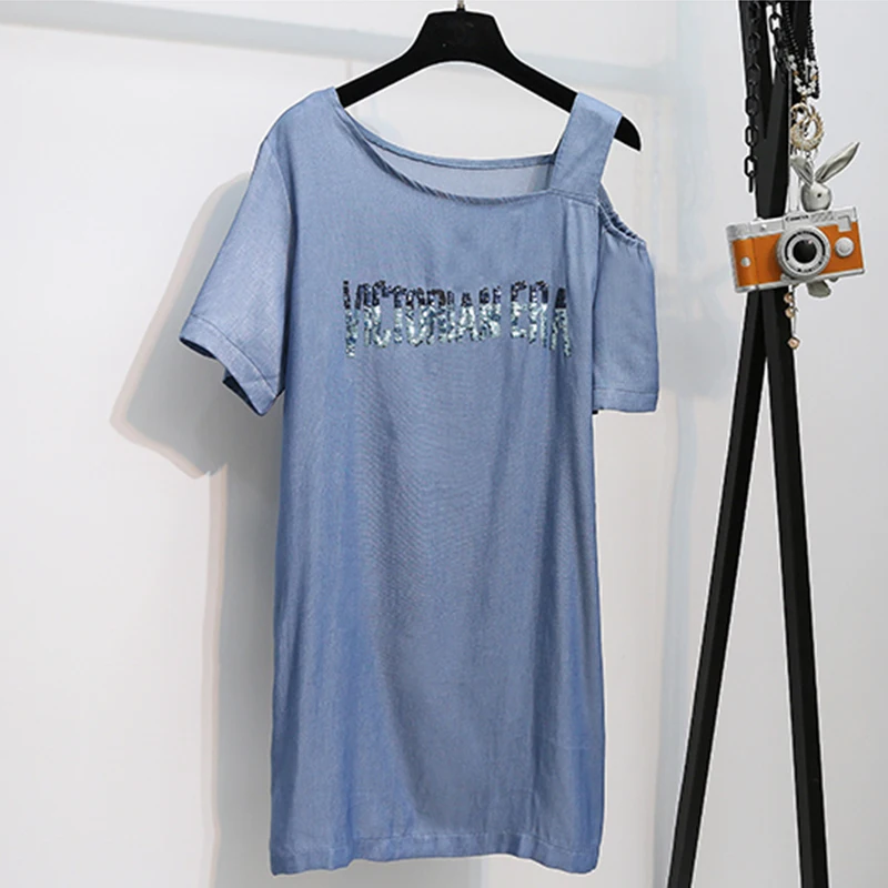 Женское вечернее платье с блестками и буквенным принтом комплект из 2 предметов