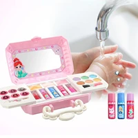 children girls washable multi layer creative cosmetic mini box makeup case pretend play toy interactive game toy gift for kid