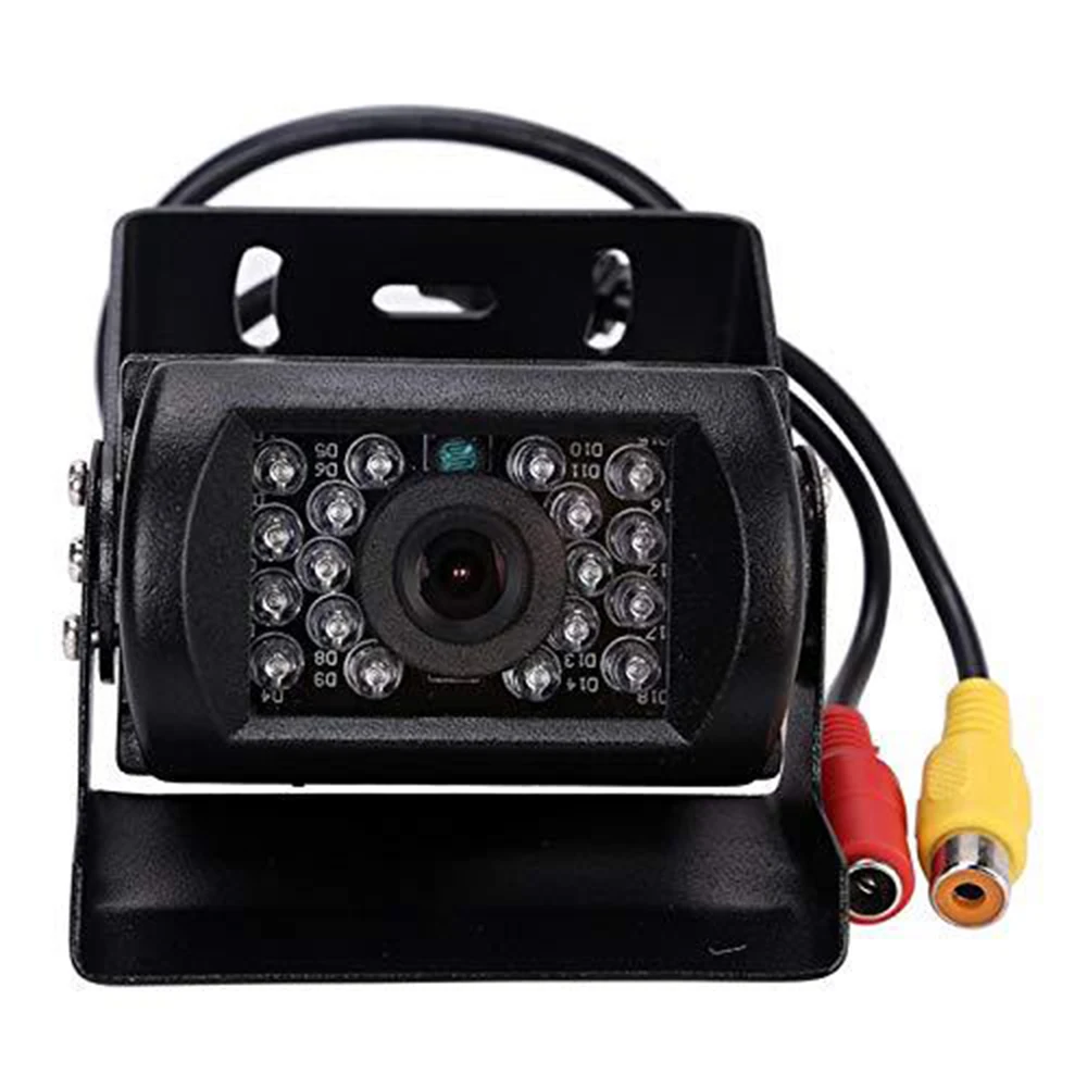 Waterproof 18 LED Car Rear View Reversing Parking Backup Camera IR Night Vision For 12V 24V Bus Truck Motorhome Van