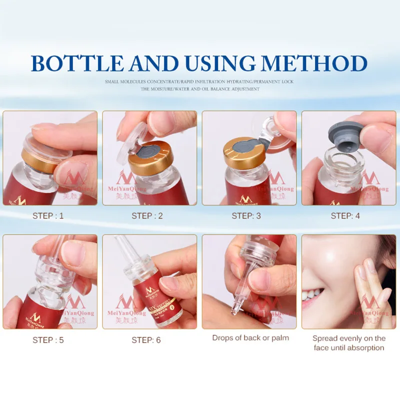 2pc MeiYanQiong Hyaluronic Acid Serum Moisturizing Whitening Anti-Aging Lightening Fine Line Face Care | Красота и здоровье