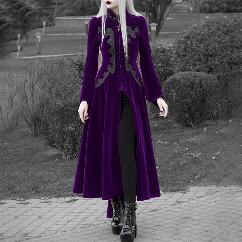 

Medieval Retro Gothic Costume for Women Elegance Temperamnet Noble Princess Palace Dress Girl Cosplay Carnival Long Dresses