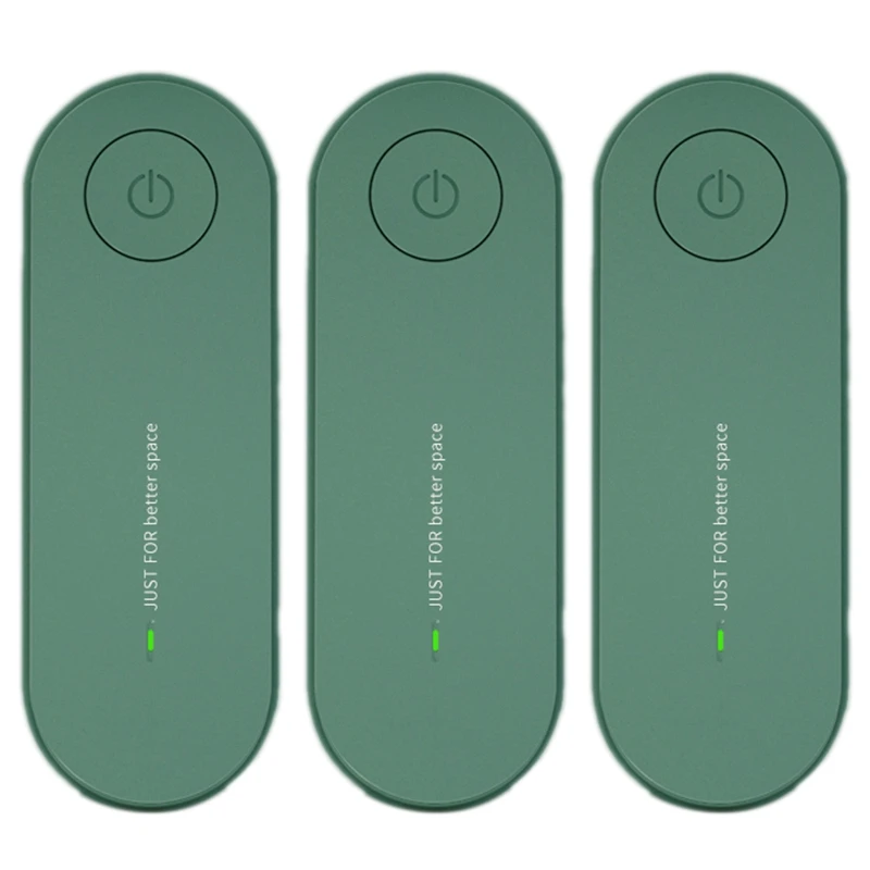 

3X Plug In Air Purifier For Home Cleaner Mini Air Ionizer To Remove Smoke Green US Plug