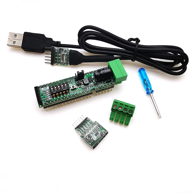 

MD Nano485 12V to 48V Bus Powered RS485 422 Transceiver Upgrade Development Board Enhanced Nano R3 For PLC UC-340G USB Cable