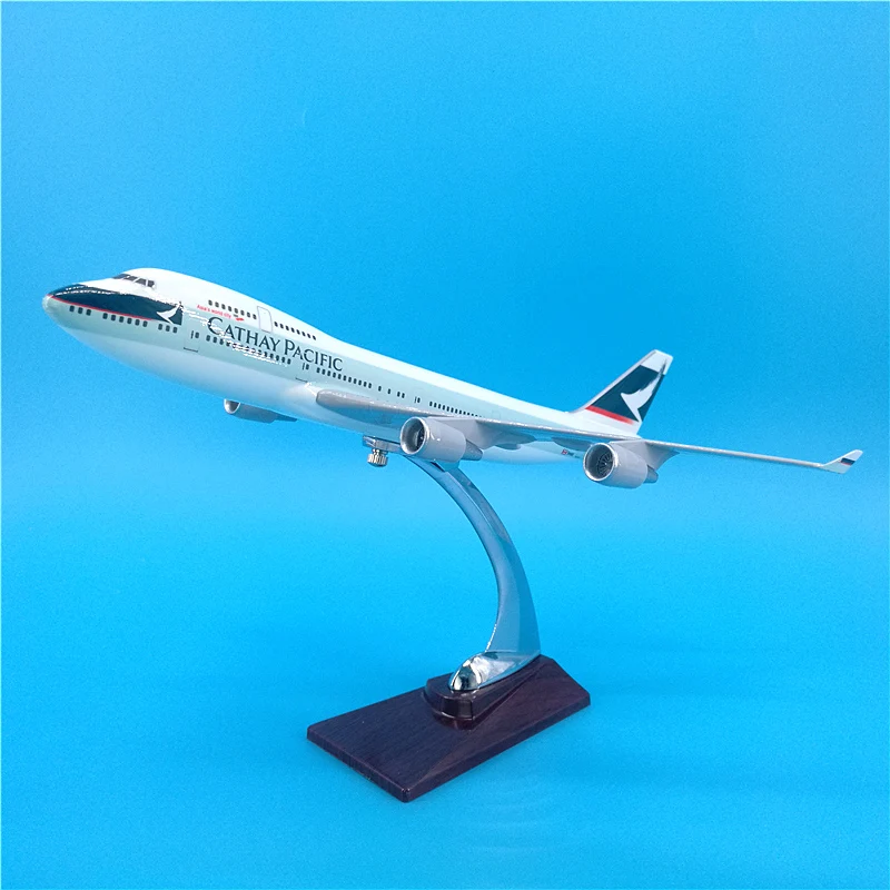 32 см самолеты Hong Kong CATHAY PACIFIC airways Boeing B747 игрушечные модели самолетов самолет литье
