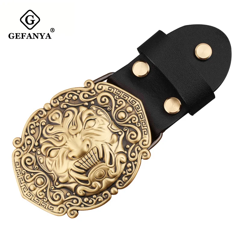 Сверхпрочная 3D пряжка для ремня из твердой меди и латуни ковбойская