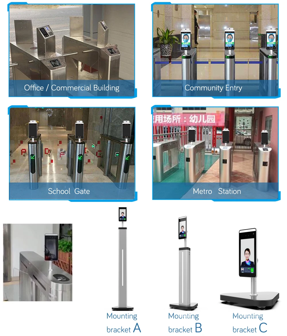 Термо камера с распознаванием температуры тела 1080P система термографии контроль