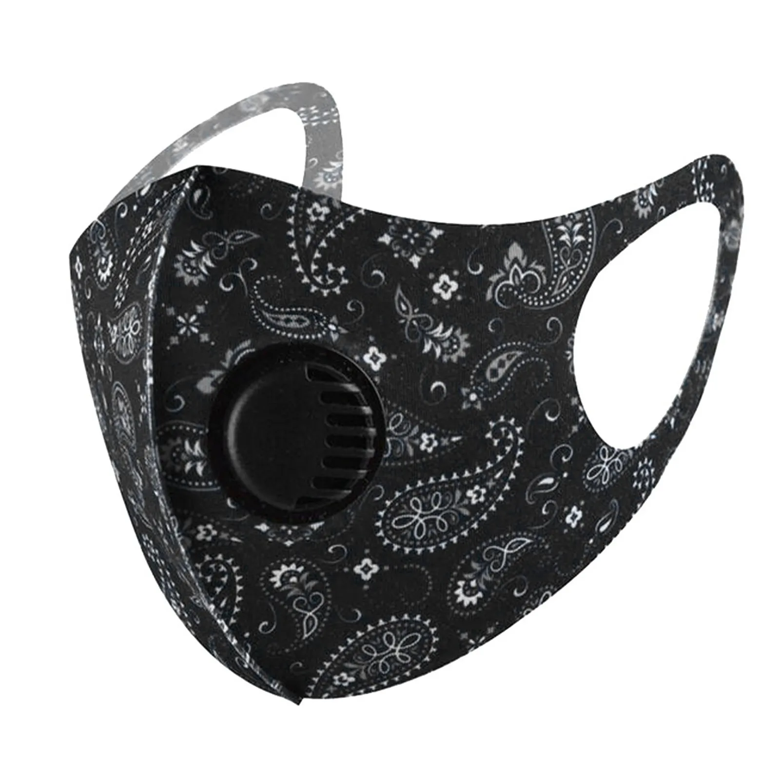 Маска для лица с дыхательными клапанами маска из хлопка многоразовая моющаяся