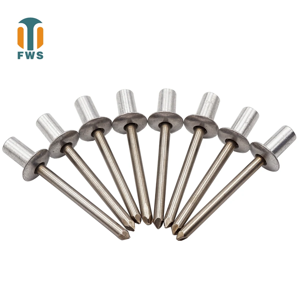 M3 M3.2 заклепки из алюминия и стали GB/T 12615 1 DIN EN ISO 15973 с круглой головкой закрытые