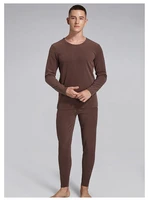 thermal underwear mens suit youth plus velvet thick cold winter jacket pants 2 piece set