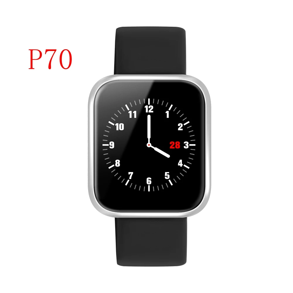 P70 G Модные Смарт-часы P70 P68 P80 IP68, водонепроницаемые, пульсометр, кровяное давление, кислород, спортивные Смарт-часы для Apple IPhone, Xiaomi - Цвет: P70 G