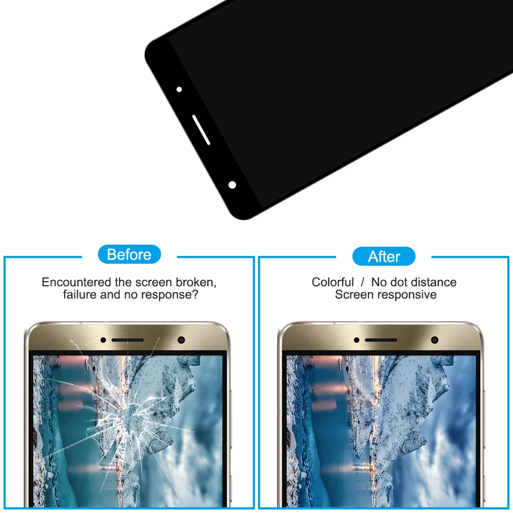 ZS550KL ЖК-дисплей для ASUS ZenFone 3 Deluxe Сенсорная панель Z01FD дигитайзер сенсорный экран