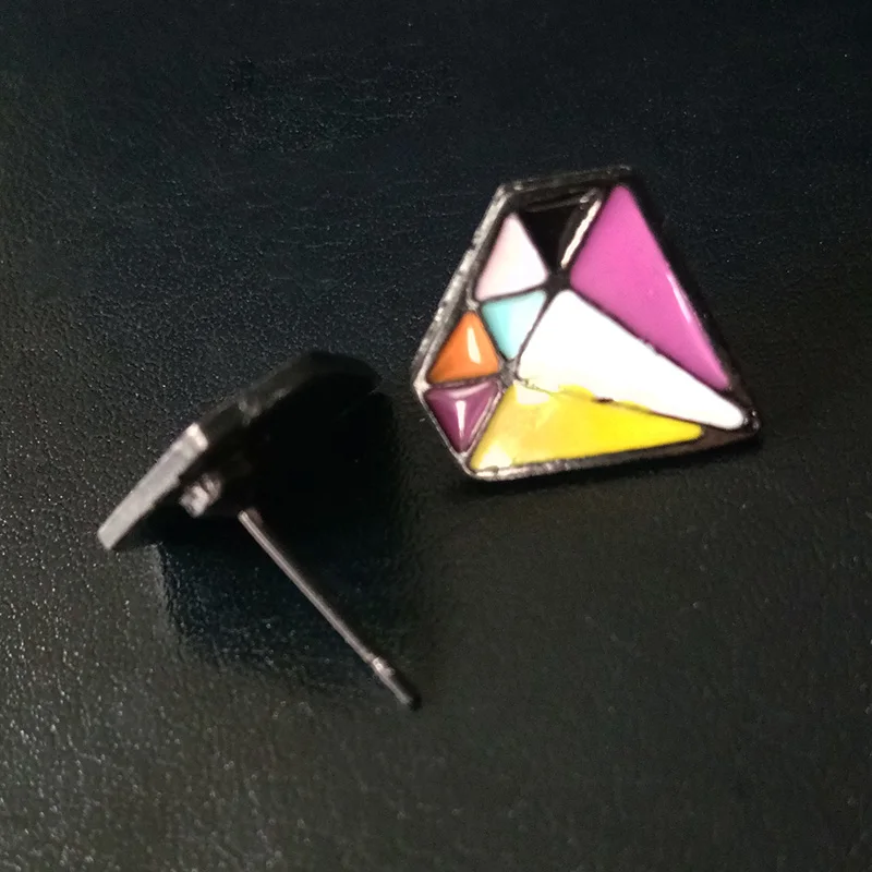 Простые геометрические серьги в Корейском стиле новый темперамент женская мода