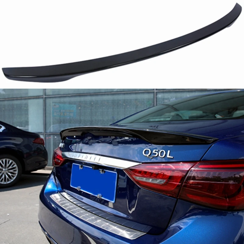 

styleCarbon Fiber Rear Wing Spoiler Boot Lid Trunk Lid Spoiler Wing For INFINITI Q50 2014-2020
