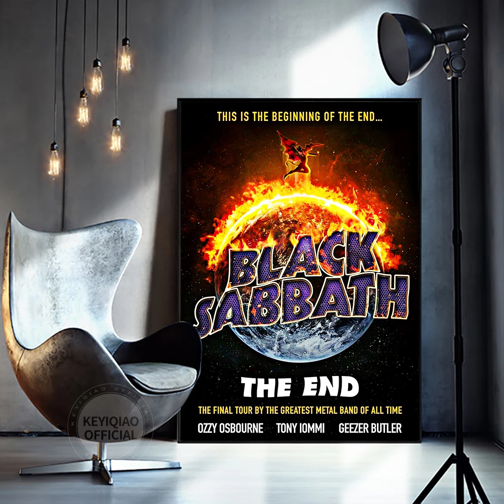 

Black Sabbath Rock Band Post Cover Music Rap Album Poster Wall Art Picture Prints Canvas Painting Home Room Decor