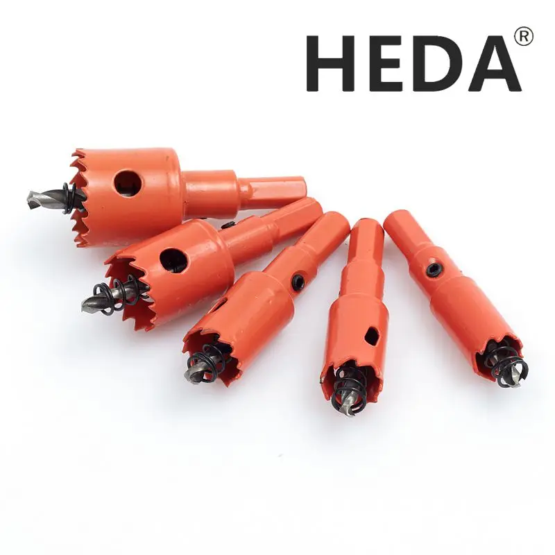 

HEDA Hole Saw Drill Bits Copper Iron Cutter 5PCS 16 - 30mm M42 Bi- Metal for Woodworking Stainless Steel Aluminum Alloy
