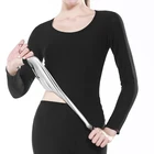 2021 Body Shaper Для женщин талии тренер Топы серебряное покрытие впитывает пот для похудения футболка теплая рубашка с длинными рукавами костюм-сауна для Корректирующее белье