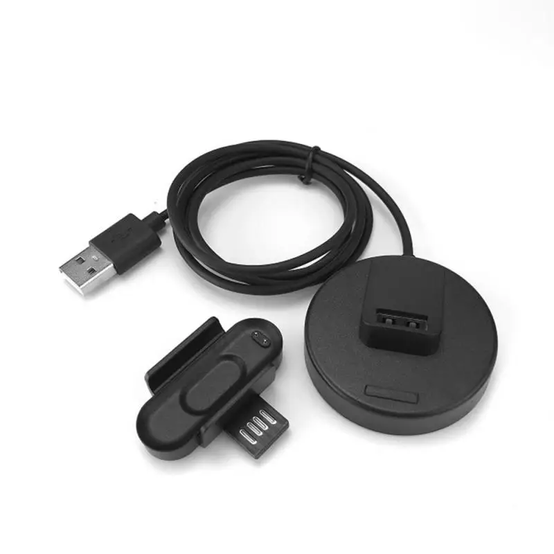 Портативный зарядный USB кабель с зажимом для Xiaomi Mi Band 4 быстрое зарядное
