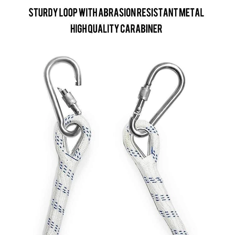 

Newest 6.5ft Flexible Ladder Rope Ladder Insulated Ladder Rescue Ladder Rock Climbing Anti-Skid Engineering Rope Ladder