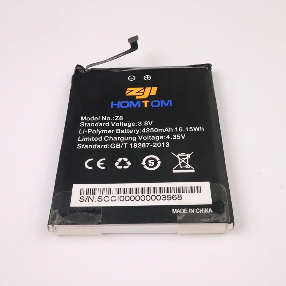 Новинка 100% оригинальный запасной аккумулятор ZOJI Z8 4250 мАч для смартфона HOMTOM zoji +
