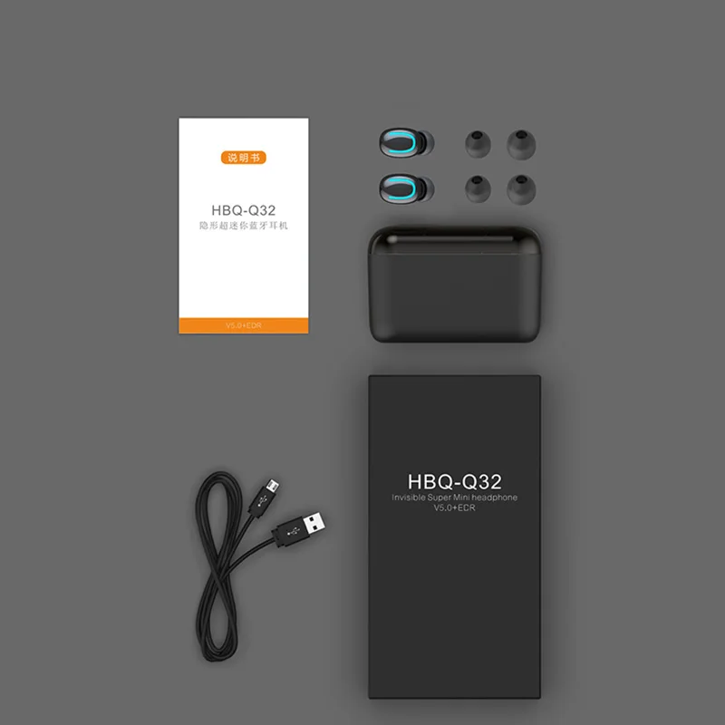 

TWS Wireless Bluetooth Earphones Mini Sports HD Stereo Wireless Headphones Active Noise Canceling With Microphone Gaming Headset