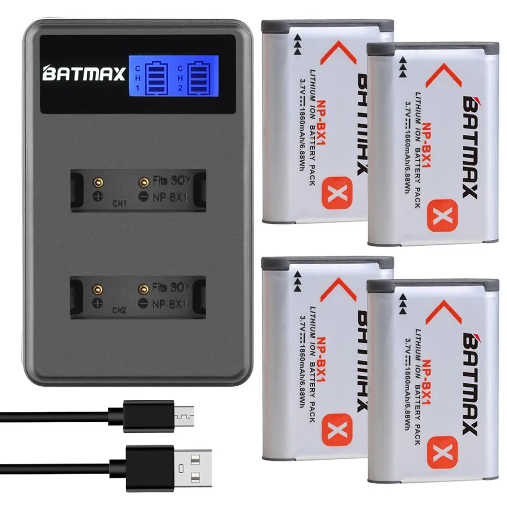 NPBX1 NP BX1 Bateria NP-BX1 аккумулятор + ЖК-зарядное устройство с двумя USB-портами для Sony DSC RX1